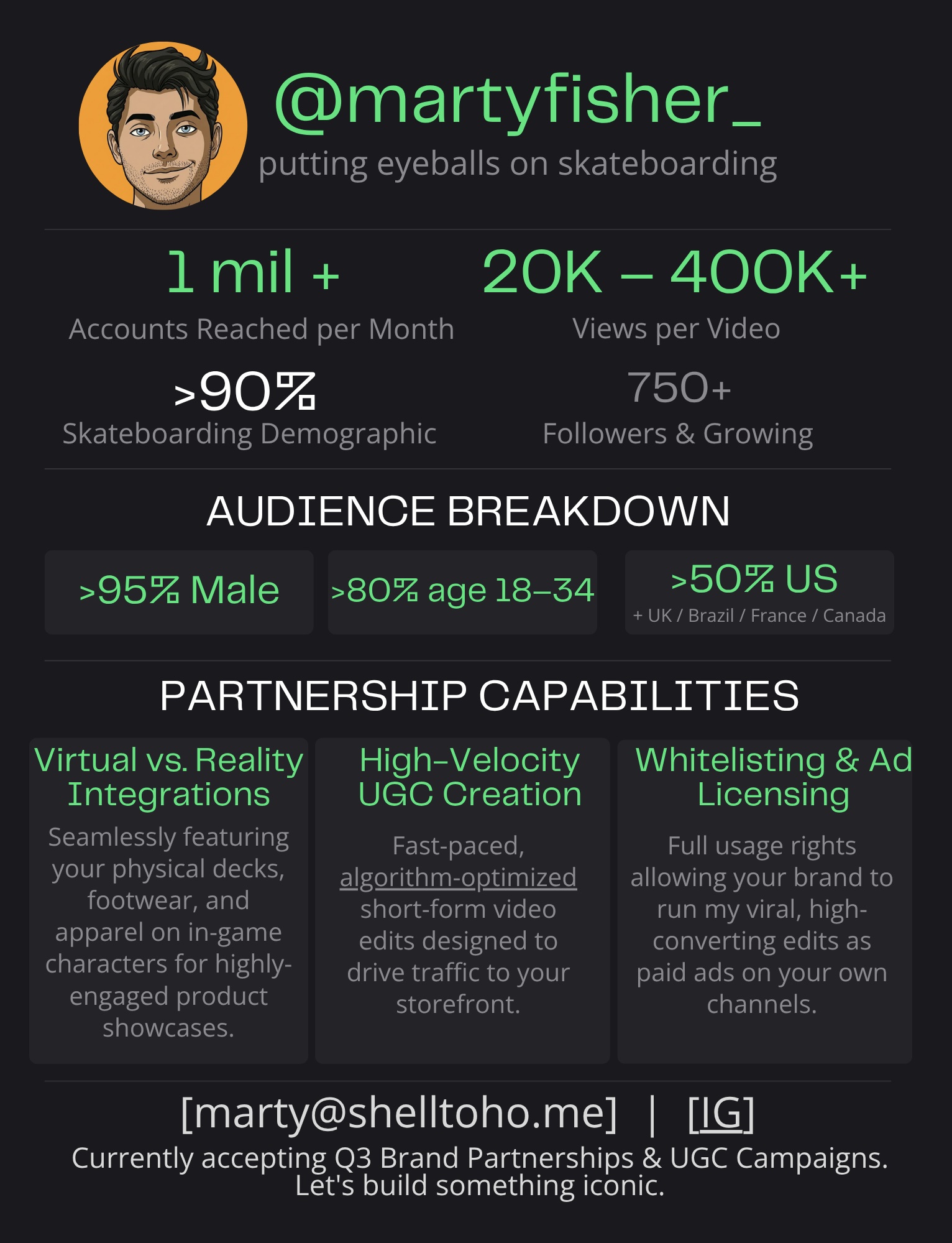 Marty Fisher Media Kit